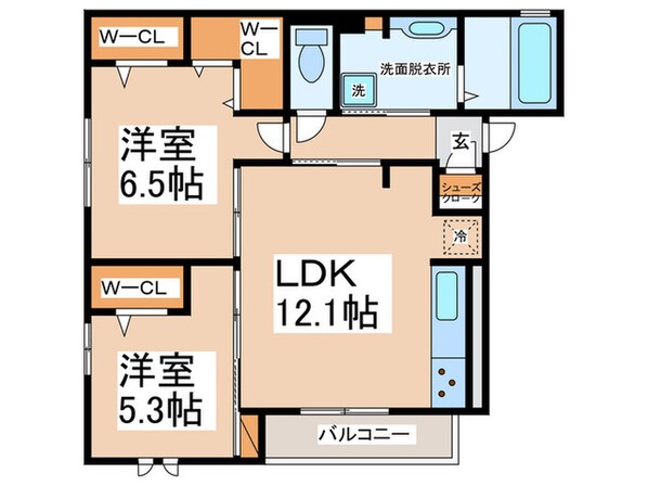 アド　アジュールの物件間取画像